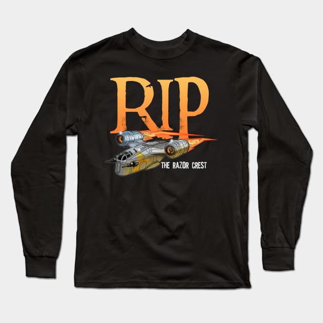 Razor Crest RIP Long Sleeve T-Shirt by Rackham